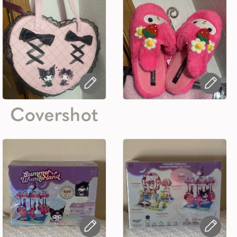 LOLITA Bag+My Melody slippers szM 9+Kuromi Wonderland NIB 439 price=$35
